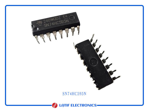 sn74HC595 8-bit shift registers, serial-in, parallel-out