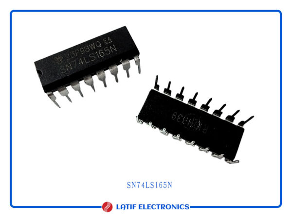 sn74LS165 8-bit parallel-in serial-out (PISO) shift register