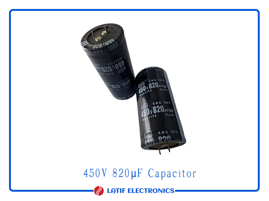 450V 820uF Electrolytic Capacitor