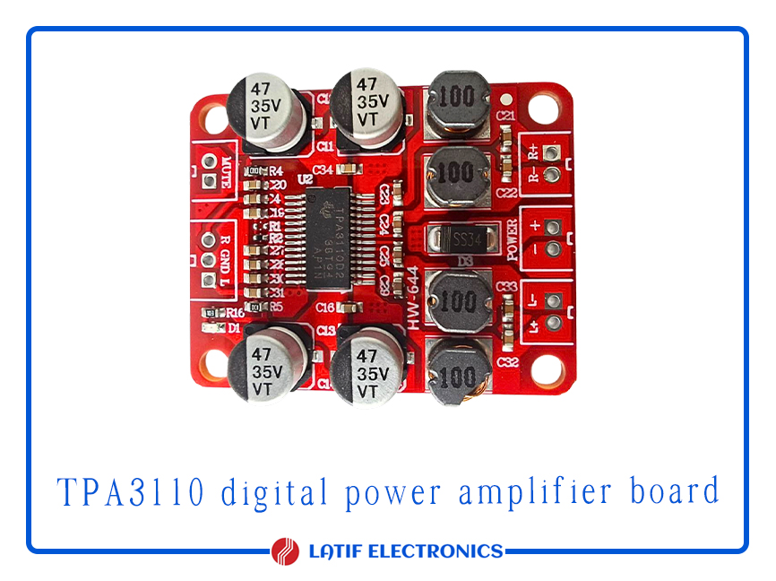 TPA3110   digital power amplifier board